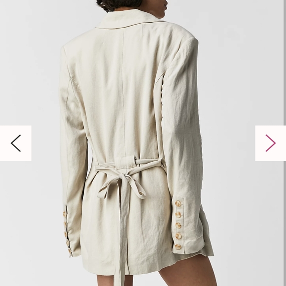 Free People - Cream Blazer - Picture 3 of 8